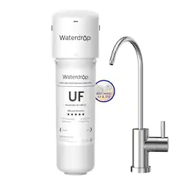 Waterdrop - 10UBW-UF 0.01 μm Ultra Filtration Under Sink Water Filter System for Baçtёria Reduction - White