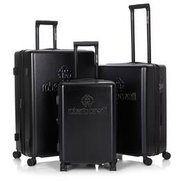 Roberto Cavalli - 3 Piece Luggage Set with Expandable Hard Shell & 8 Spinner Wheels - Black