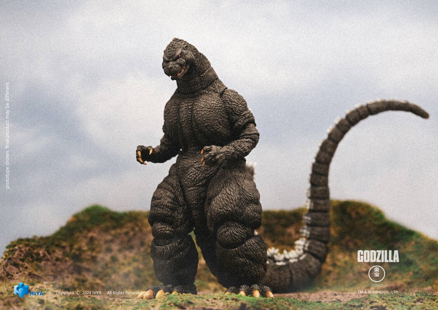 Different be may product final shown prototype GODZILLA  
THO HIYA  
Copyright © 2024 HIYA. All Rights Reserved.  
TM & © TOHO CO., LTD.