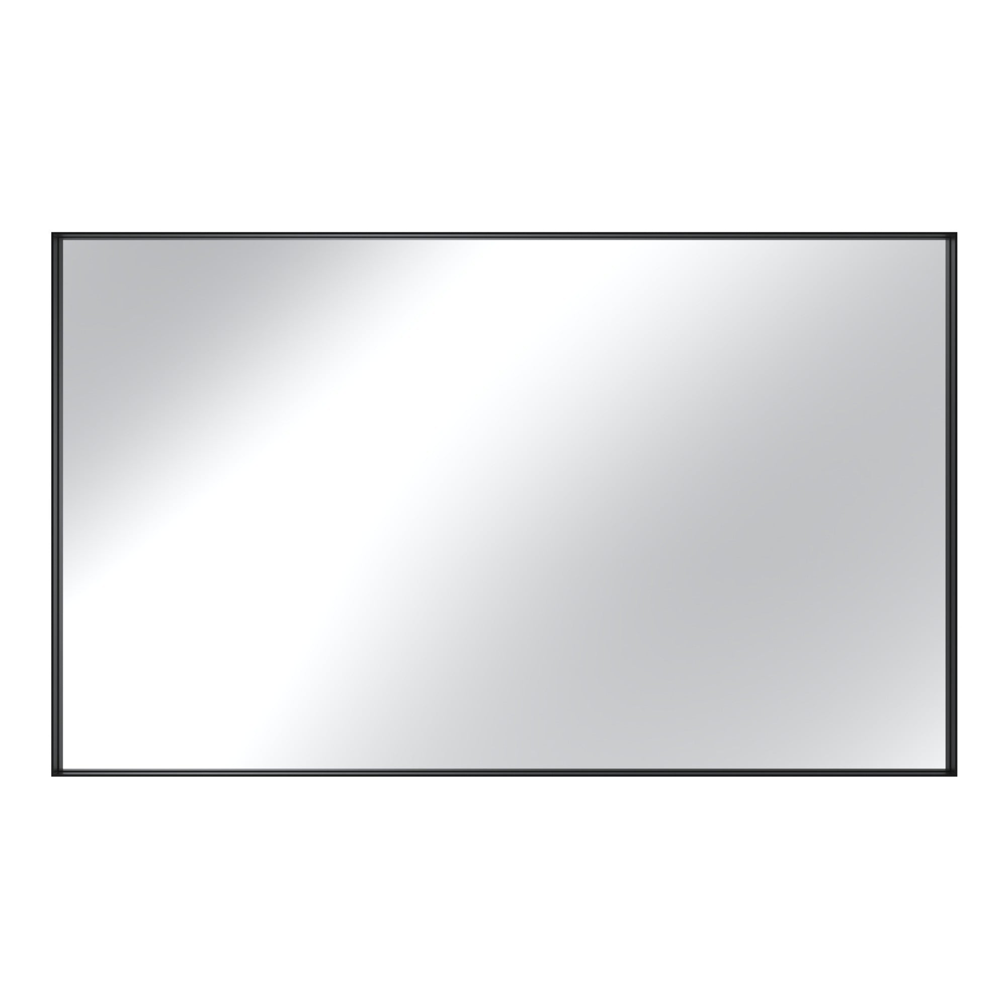 Boyel Living - 60 x 36 in Rectangle Square Right-Angle Mirror with Matte Black Aluminum Frame price history on PriceWatchPro