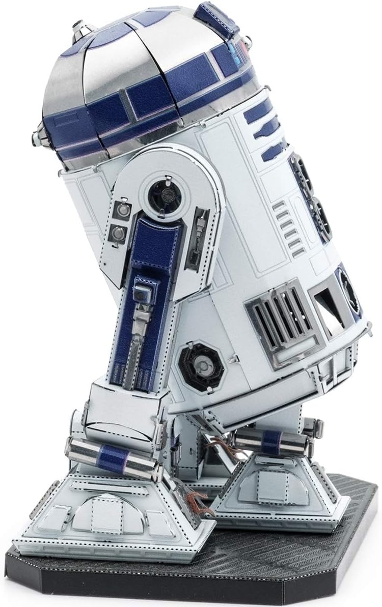 Alt View 3. Metal Earth - Metal Earth Puzzle 3D Premium Series R2-D2 Star Wars Metal Puzzles Buildable Model Kit - Silver.