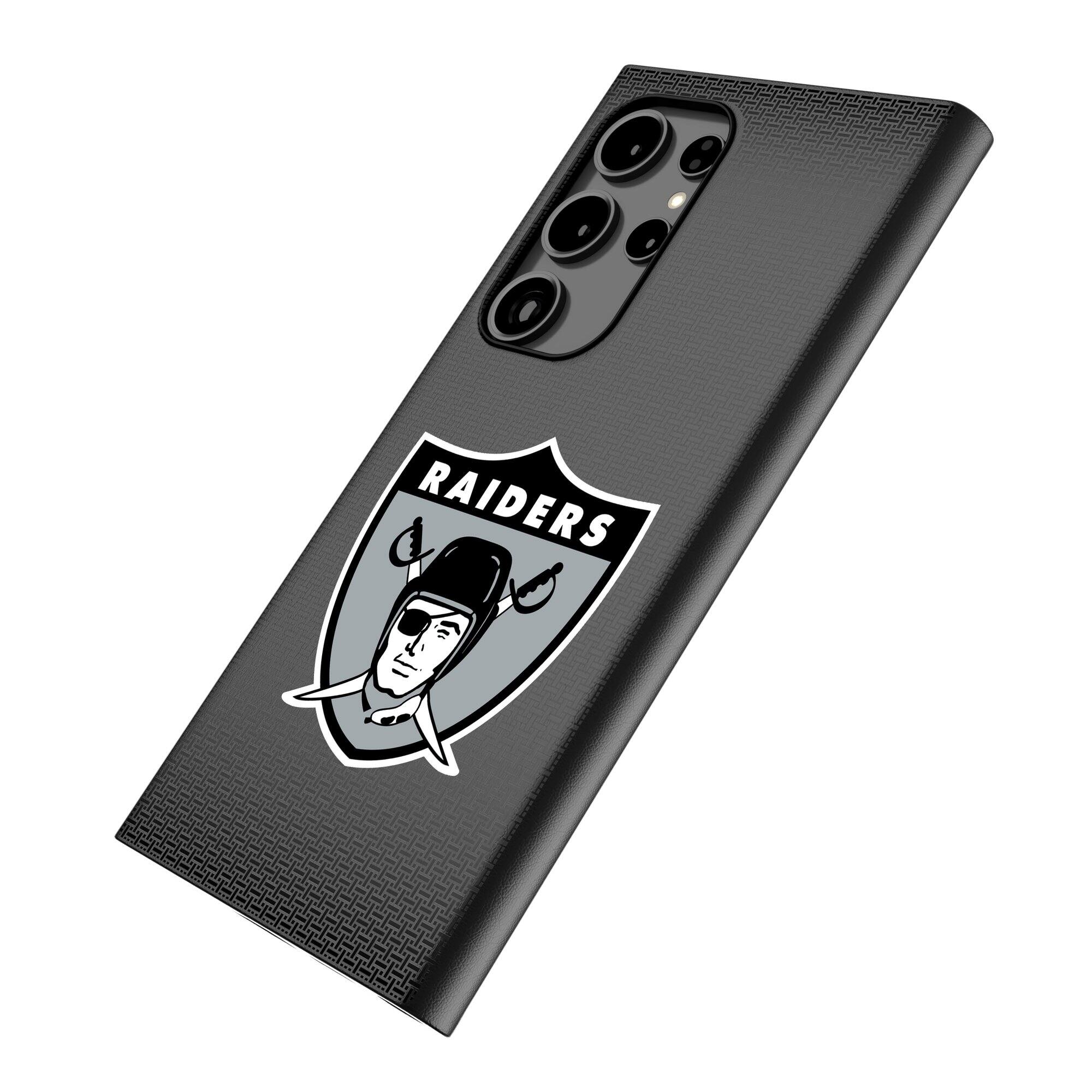 Alt View 1. Keyscaper - Oakland Raiders Historic Collection 1963 Galaxy Magnetic Bump Case - S25 - Black.