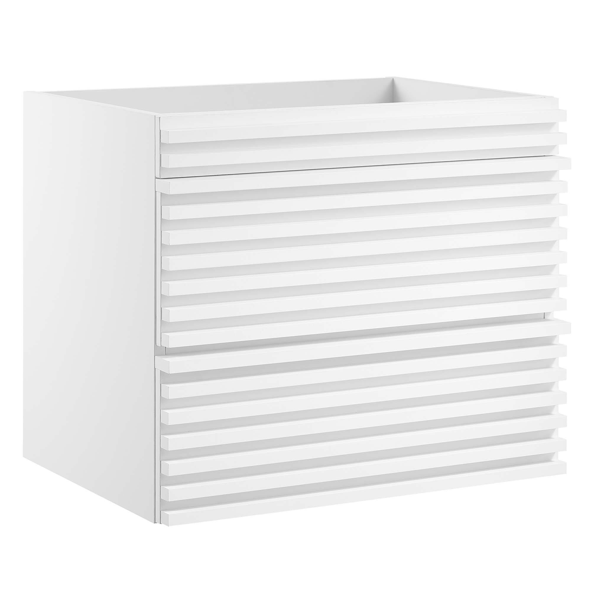 Angle. Modway - Render Wall-Mount Bathroom Cabinet Basin Not Included by Modway - White.