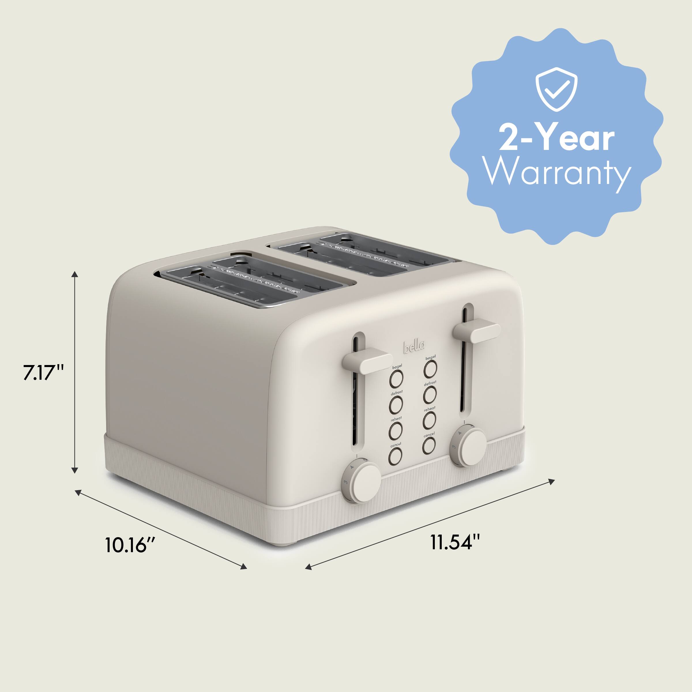 2-Year Warranty, 7.17", 10.16", 11.54"