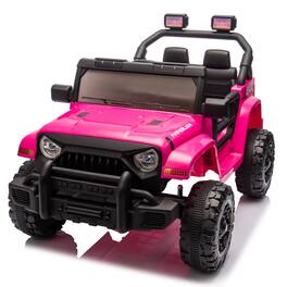 ELEMENT ACE - 12V Electric Ride-On Car for Toddlers with Parent Remote Control, Dual Drive, and Music Player - Pink