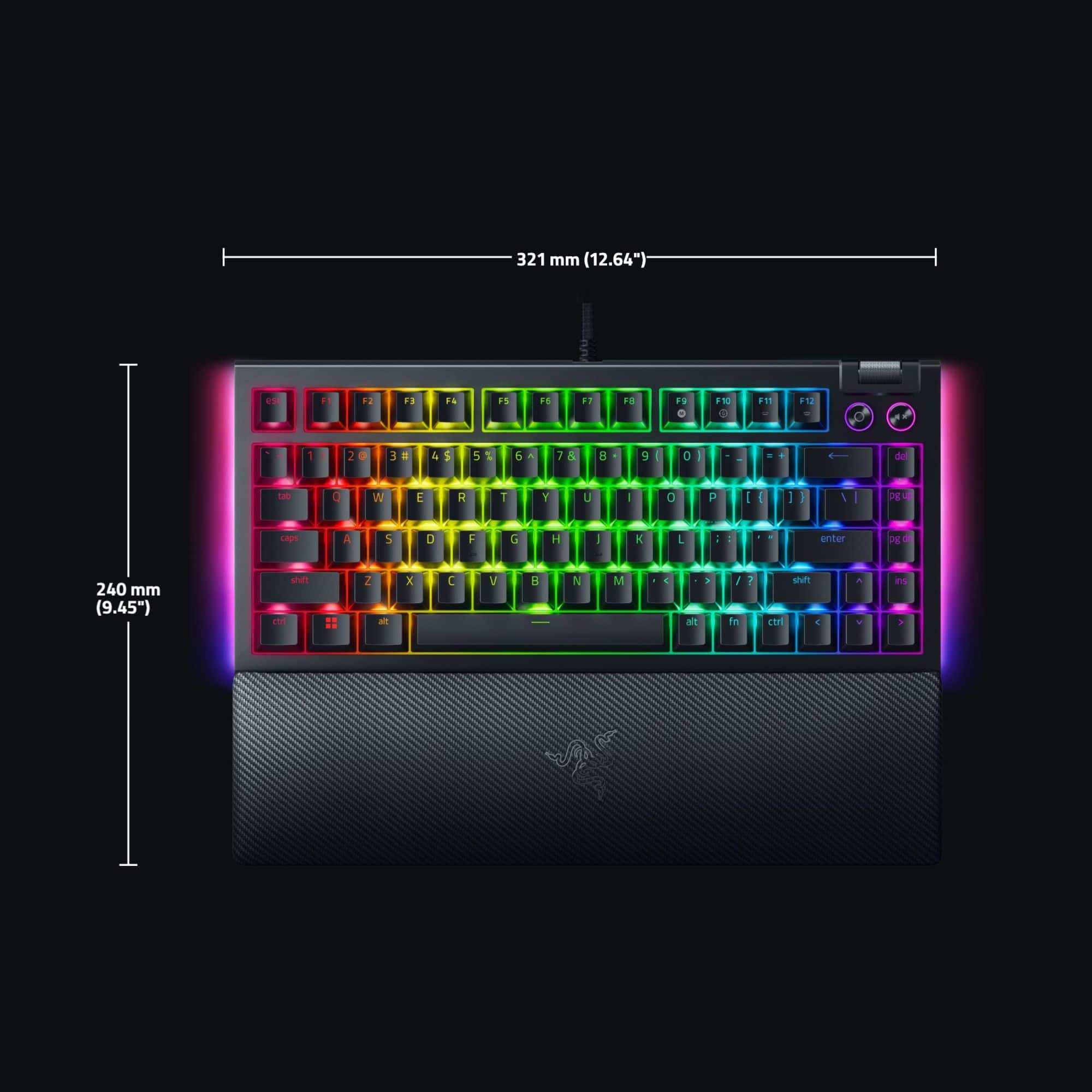 Razer – BlackWidow V4 75% Wired Orange Switch Gaming Keyboard with Hot-Swappable Design – Black Sansujyuku sansujyuku.com