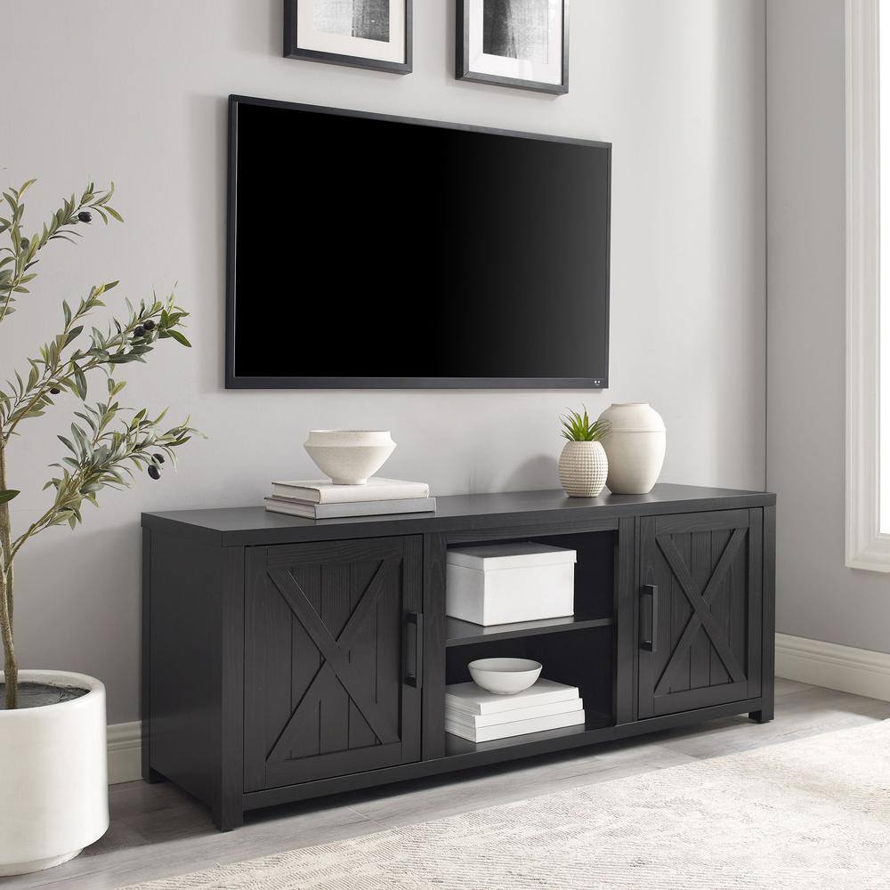 Alt View 4. Crosley Furniture - Gordon Low Profile Tv Stand For 65+ Inch Tv - White.