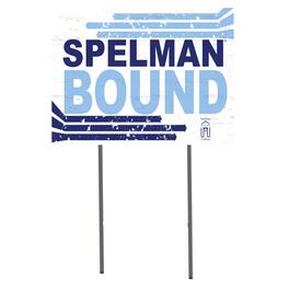 Jardine - Spelman College Jaguars 18'' x 24'' Bound Yard Sign - White