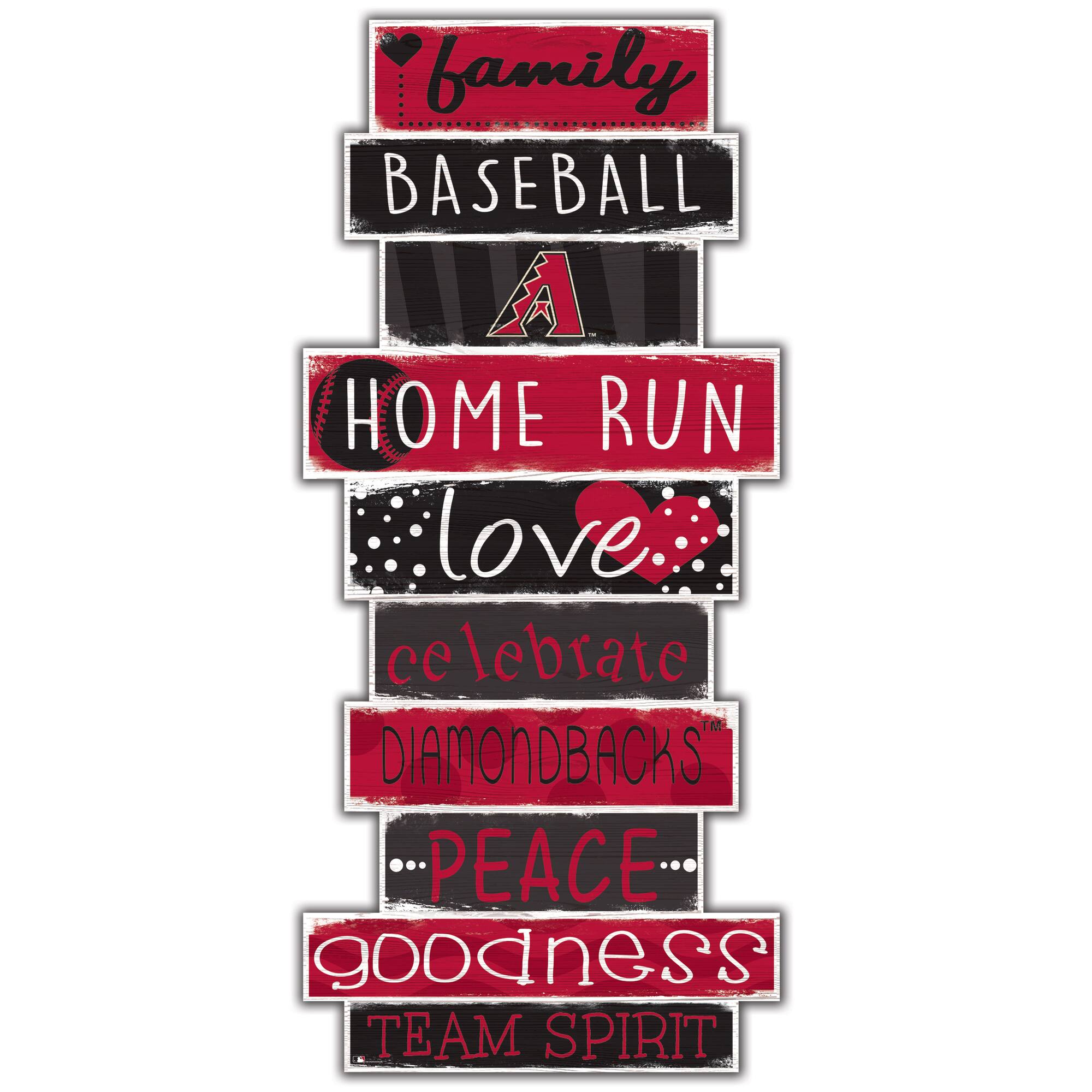 Arizona Diamondbacks 5'' x 24'' Celebrations Stack Sign