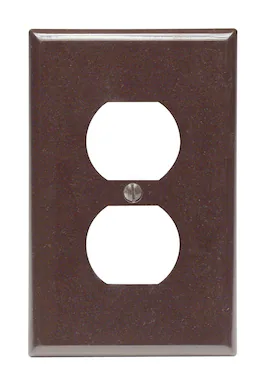Leviton - 1-Gang Midway Duplex Wallplate Thermoset 80503 - White