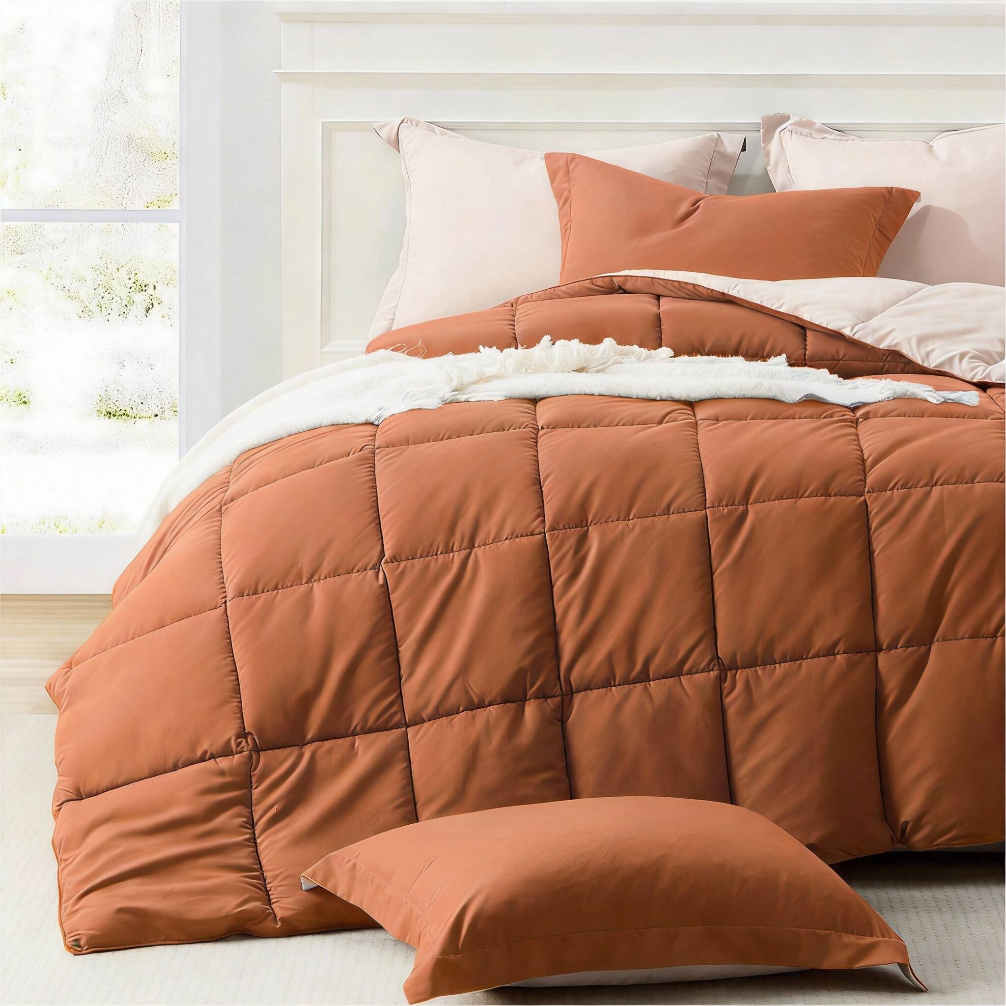 Burnt Orange/Beige Full / Queen