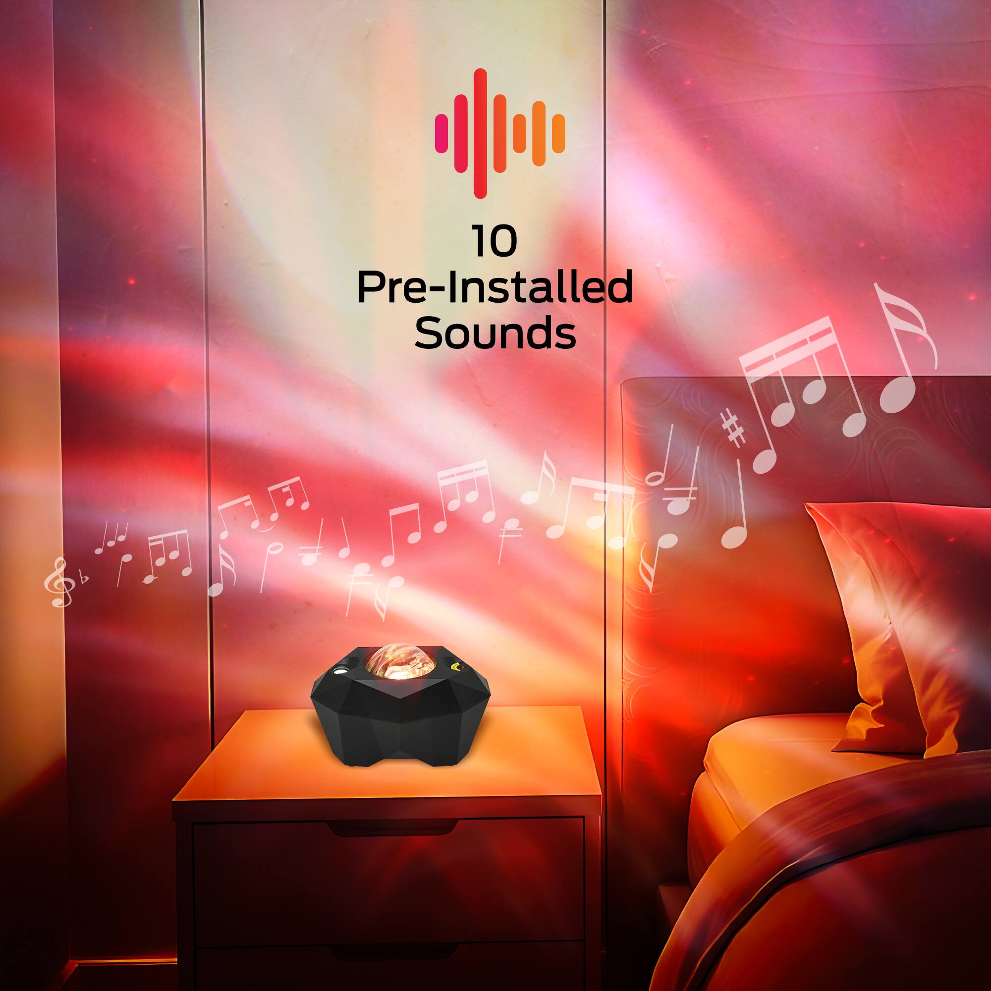 10 Pre-Installed Sounds