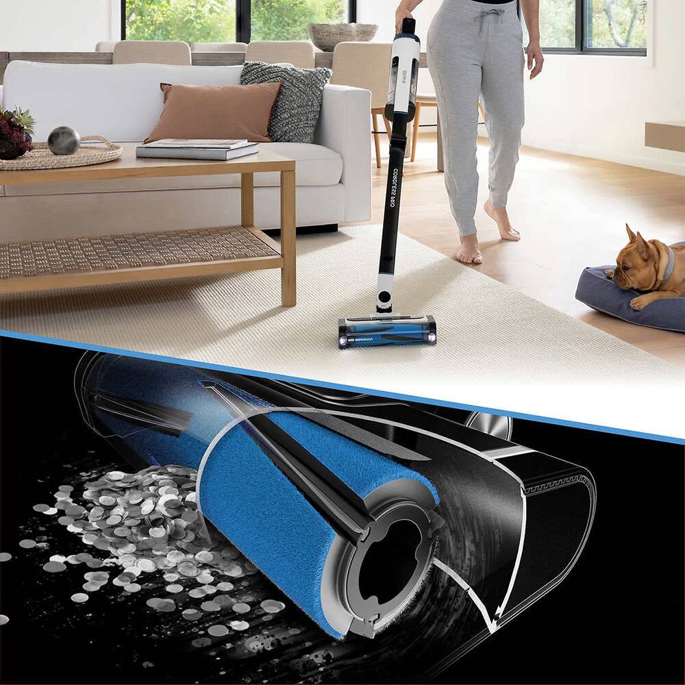 Alt View 6. Shark - Pro Cordless Vacuum Clean Sense IQ & MultiFLEX Technology UZ565H - White|Blue.
