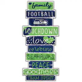 Fan Creations - Seattle Seahawks 5'' x 24'' Celebrations Stack Sign - Multicolor