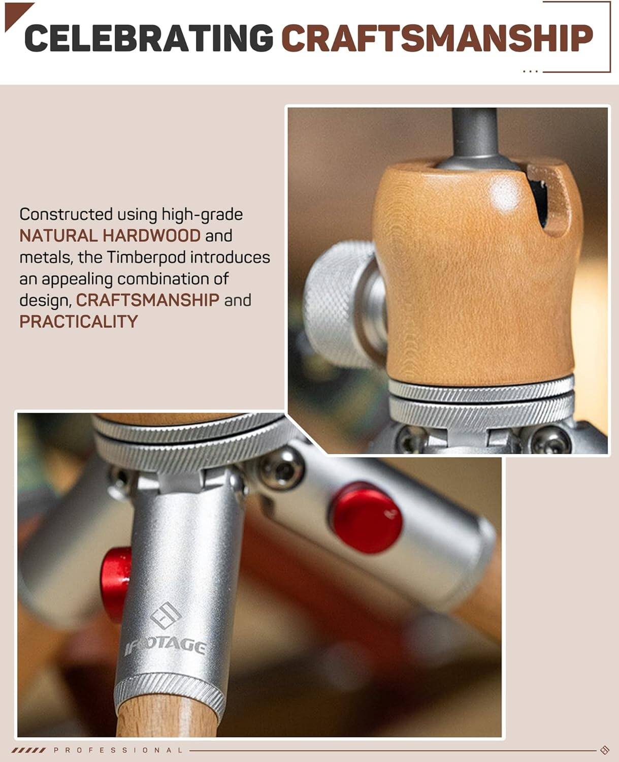 CELEBRATING CRAFTSMANSHIP

Constructed using high-grade NATURAL HARDWOOD and metals, the Timberpod introduces an appealing combination of design, CRAFTSMANSHIP and PRACTICALITY

IFOTAGE

PROFESSIONAL