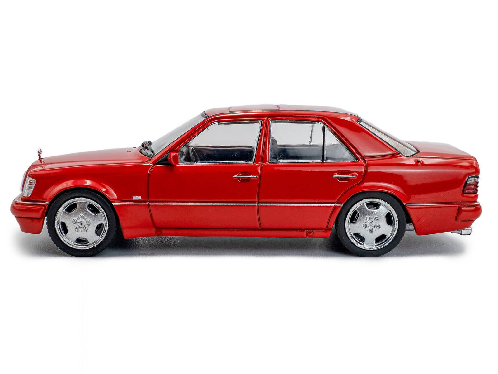 Alt View 1. Solido - 1994 Mercedes-Benz (W124) E60 AMG Signal Red 1/43 Diecast Model Car by Solido.