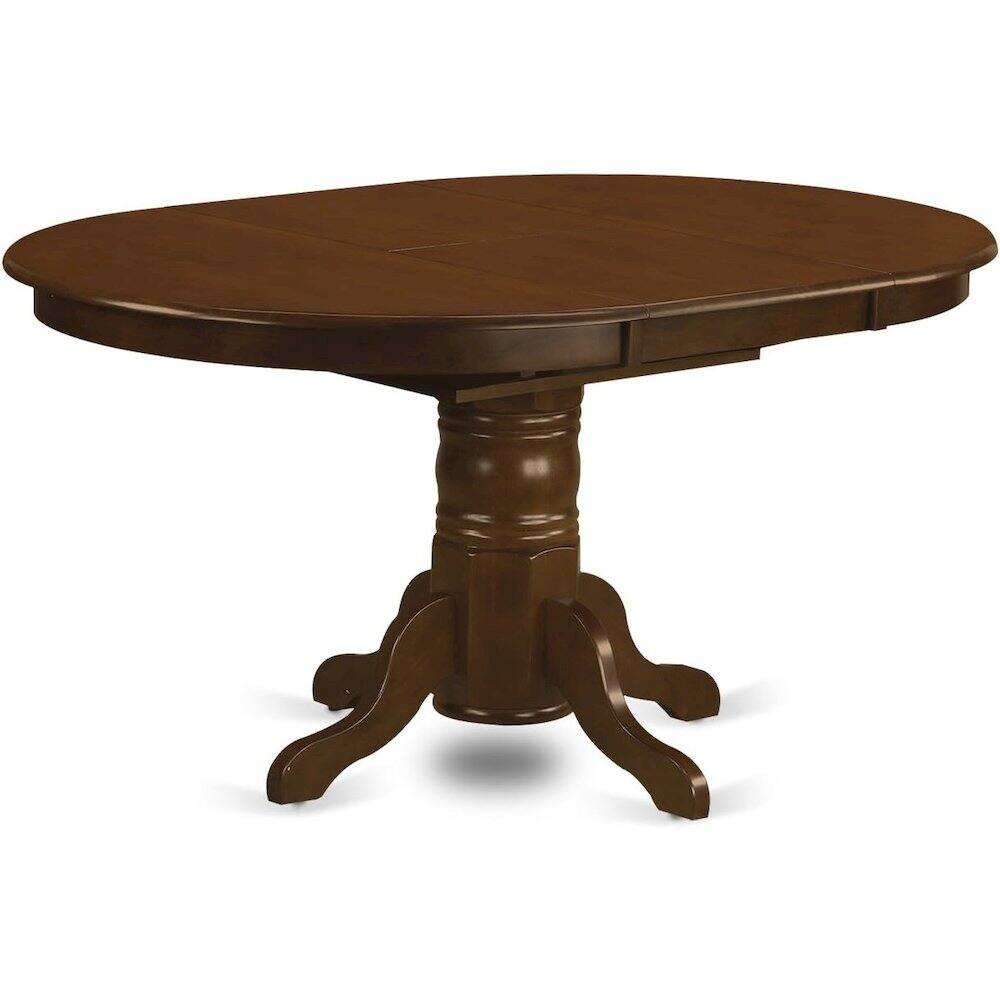 Alt View 1. FurniFact - Solid Wood 5 Pc Dining Table Set with 4 Chairs - Espresso.