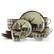 Front. Elama - Elama Majestic Elk 16 Piece Luxurious Stoneware Dinnerware with Complete Setting for 4 - Taupe and Brown.
