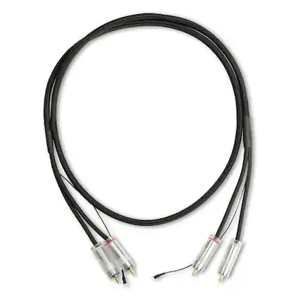 Front. Pro-Ject - Pro-Ject Connect it Phono S RCA to RCA Cable (1.23m) - Black.