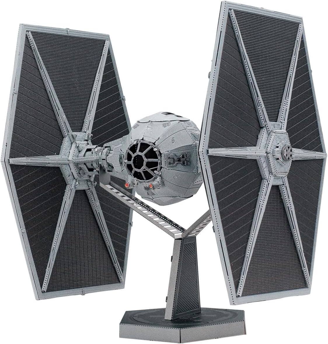 Front. Metal Earth - Metal Earth Premium Series Star Wars Tie Fighter 3D Metal Model Kit Fascinations - Silver.