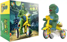 Super7 - Universal Monsters Super Cycles - Creature from Black Lagoon (Dark Green with Yellow Trike) - Collectibles