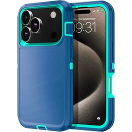 Entronix - Case for iPhone 18 Pro Max/17 Pro Max - Triple-Layer Heavy Duty Protection - Teal