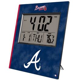 Keyscaper - Atlanta Braves Digital Desk Clock - Multicolor