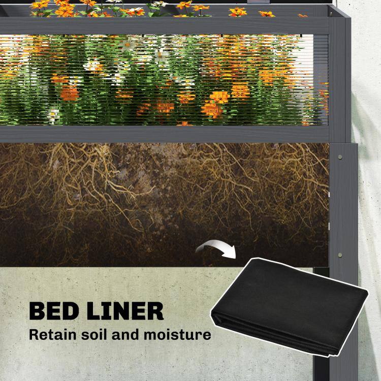 BED LINER  
Retain soil and moisture