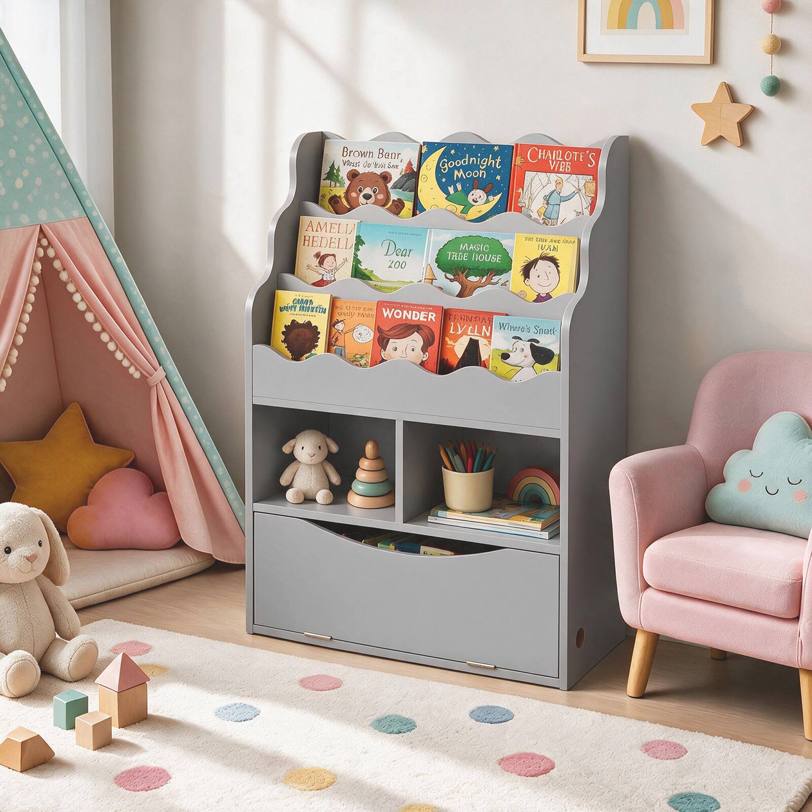 Brown Bear, What Do You Hear?
Goodnight Moon
CHARLOTTE'S WEB
AMELIA BEDELL
Dear Deer
MAGIC TREE HOUSE
WONDER
Winnie the Pooh