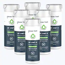 GLACIER FRESH - XWFE Water Filter(with chip), Replacement for GE XWFE, XWF Refrigerator Water Filter, NSF/ANSI 42, 6 Pack