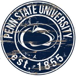 Fan Creations - Penn State Nittany Lions 23.5" Distressed Round Sign - Multicolor