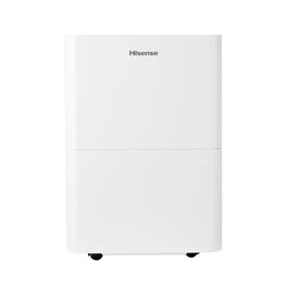 Hisense - 35 Pint 3000 Sq. Ft. 8 quarts Bucket Capacity Compact Dehumidifier with Slide-Out Bucket - White