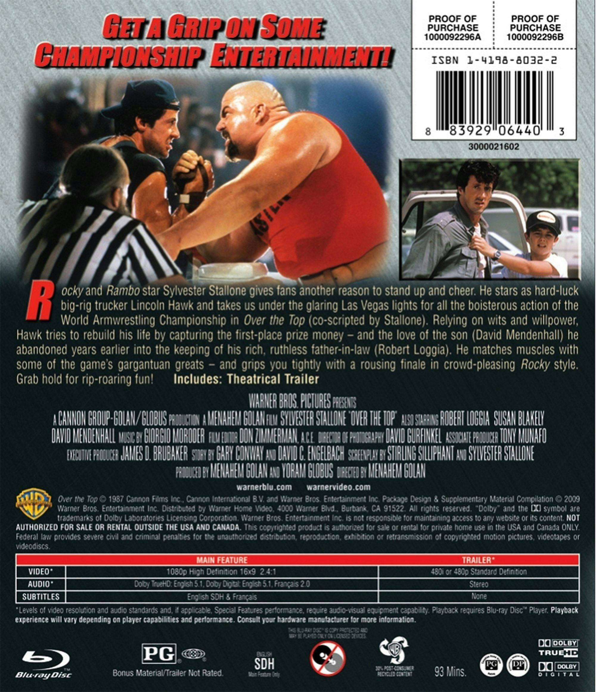 Back. Over the Top [Blu-ray].