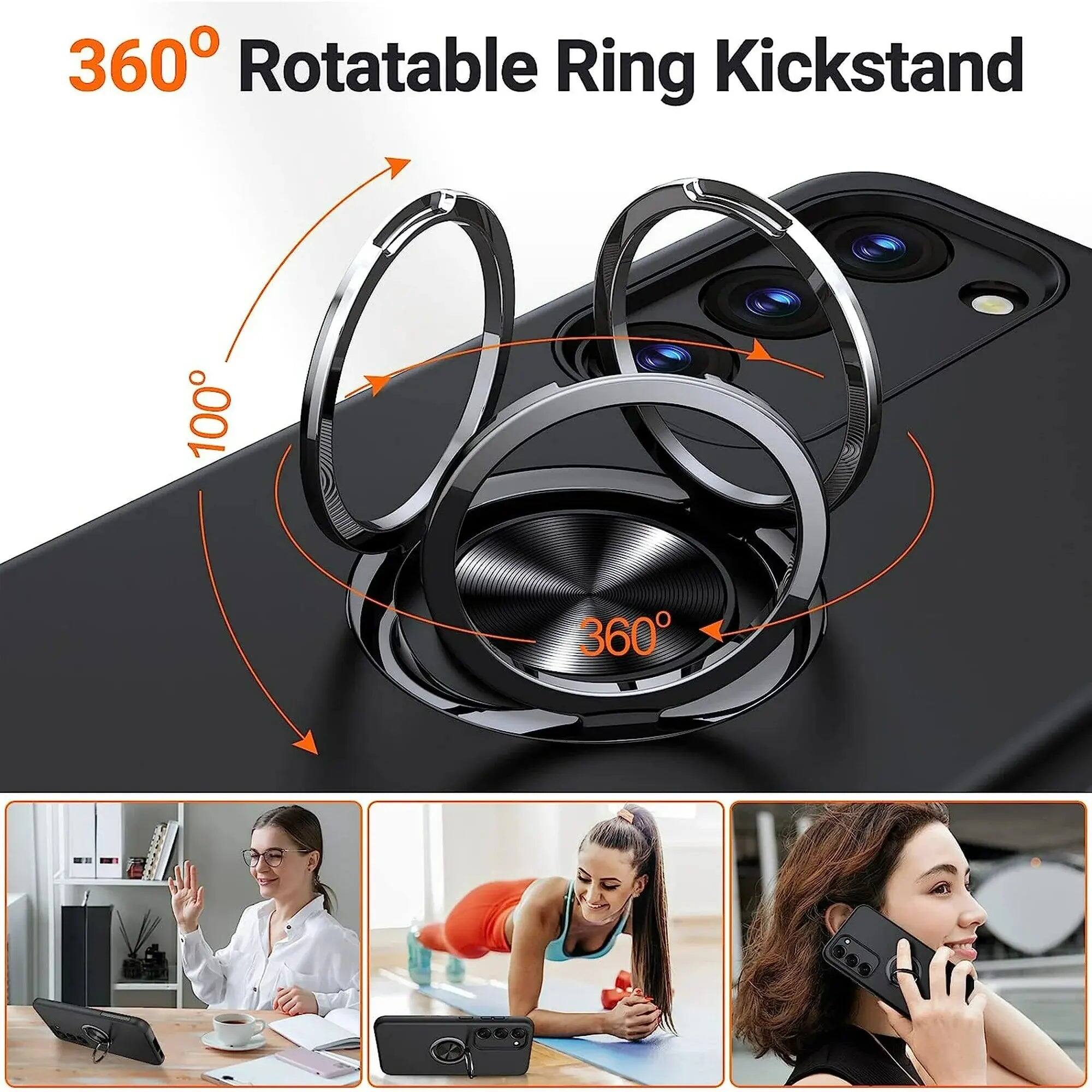 360° Rotatable Ring Kickstand  
100°  
360°