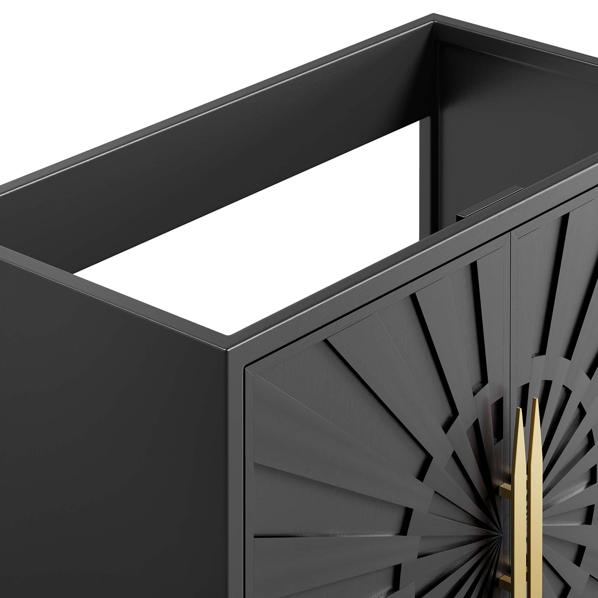 Alt View 5. Modway - Awaken Bathroom Cabinet Basin Not Included by Modway - Black.