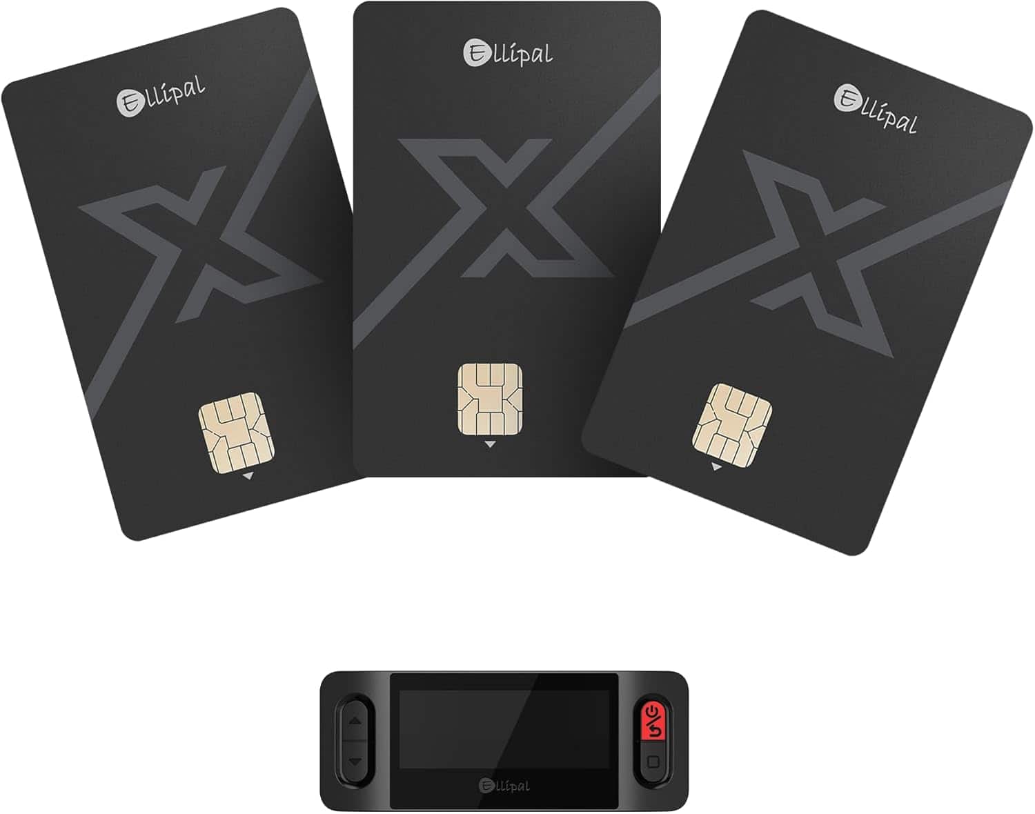 ELLIPAL - X Card Pack of 3– Air Gapped Crypto Cold Wallet with Starter Accessory Kit
