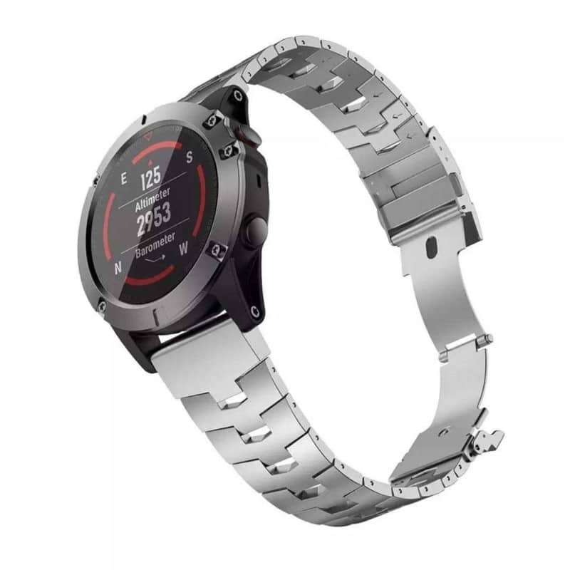 StrapsCo Vented Titanium Bracelet QuickFit 26 Metal Watch Band