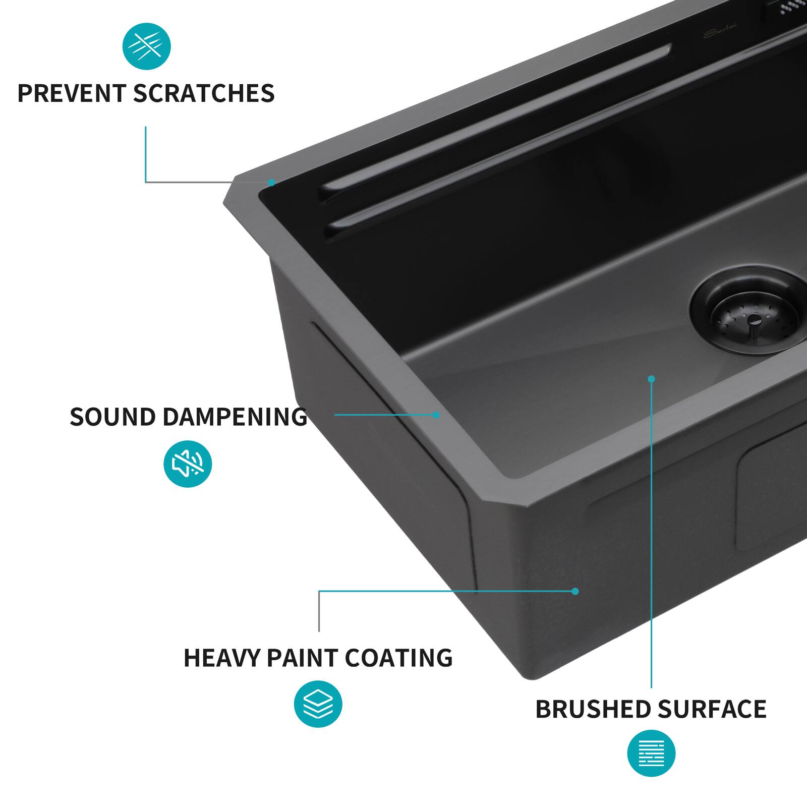 - PREVENT SCRATCHES
- SOUND DAMPENING
- HEAVY PAINT COATING
- BRUSHED SURFACE