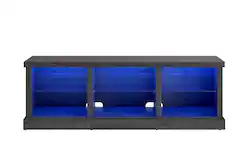 Whalen Furniture - Ligero Transitional 65" TV Console - Dark Steel Gray - Front_Zoom