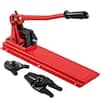 Front. VEVOR - Bench Swager Tool 24\" Wire Rope Swaging Tool with Crimper Cable Bolt Cutter Head Bench Crimper 1/16\"-3/16\" Sleeves - Red.