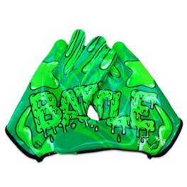 Battle Sports - Adult "Slime" Doom Speed Receiver Football Glove - Large - Neon Green