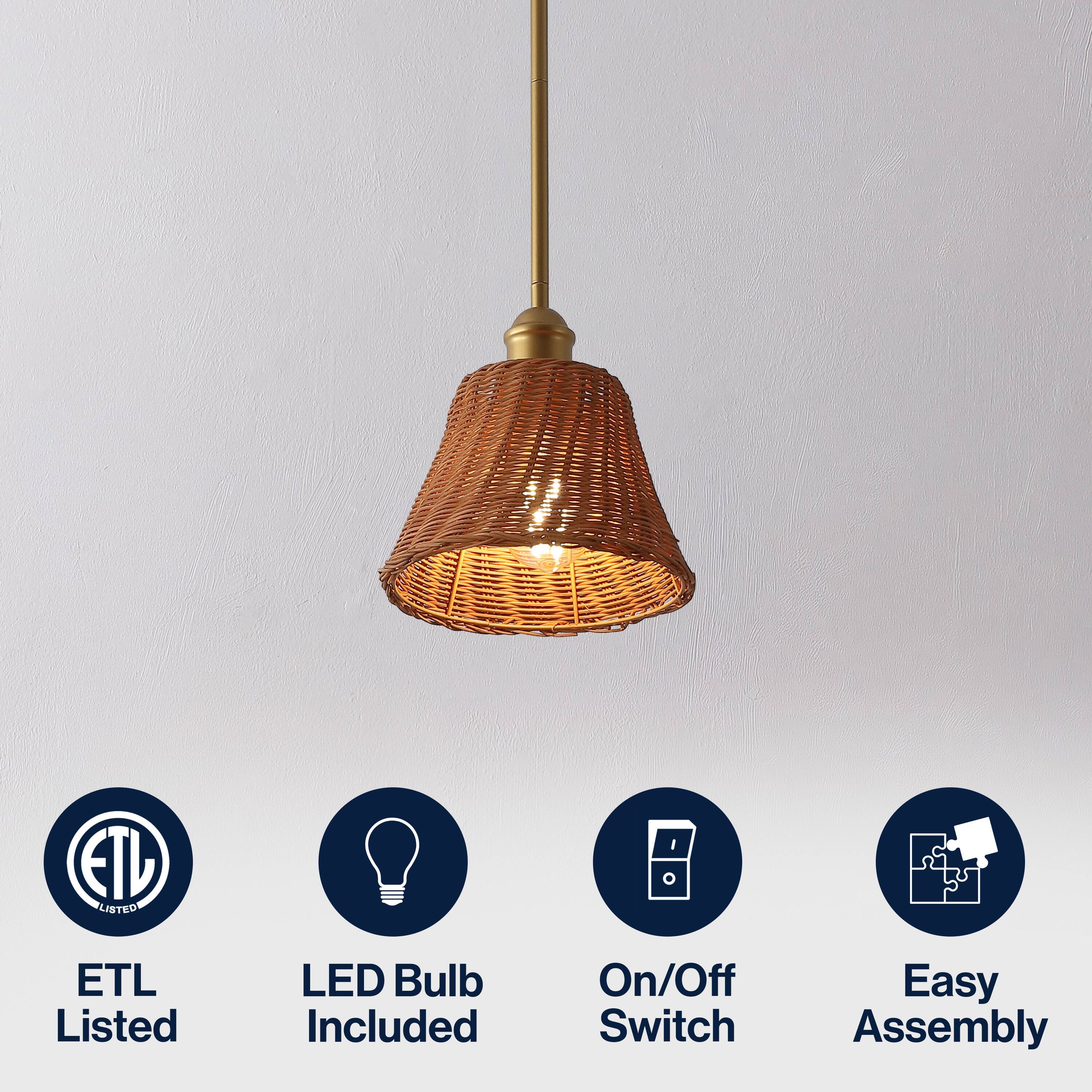 - ETL Listed
- LED Bulb Included
- On/Off Switch
- Easy Assembly