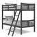 Front. Storkcraft - Caribou Solid Hardwood Twin Bunk Bed - Gray.