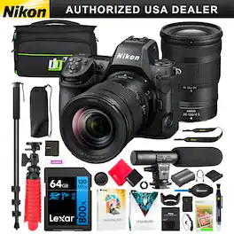 Nikon - Z8 Full Frame FX Mirrorless 8K Camera Body + 24-120mm F4 S Lens Kit 1698 Bundle