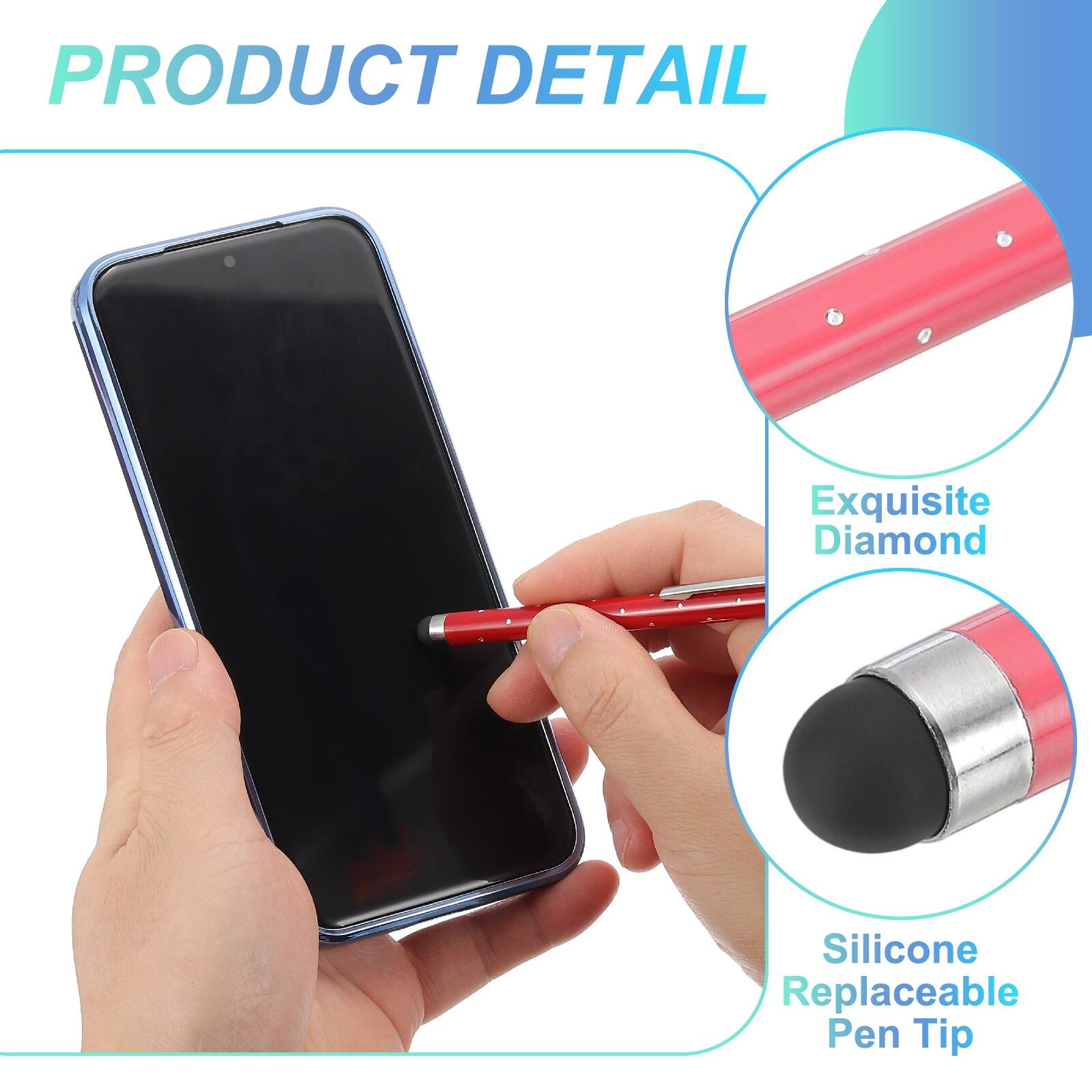 PRODUCT DETAIL

Exquisite Diamond Silicone Replaceable Pen Tip