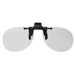 Unique Bargains - 1pc Polarized Clip-on 3D Glasses, Passive Circular 3D Viewing Frames for RealD Movies Theater Games TV - Black
