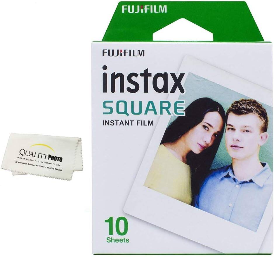 Instax Square Instant Film for use with The Fujifilm Instax Square Instant Camera Quality Photo Microfiber Cloth