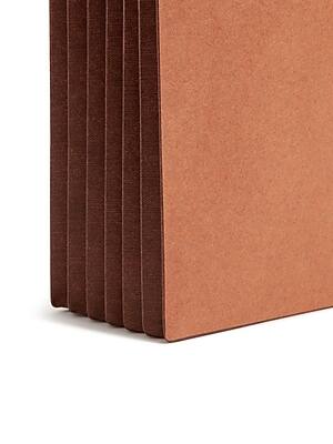 Alt View 4. Smead -  Recycled Reinforced File Pocket, 5" Expansion, Letter Size, Dark Brown/Redrope, 10/Box  - Dark Brown/Redrope.