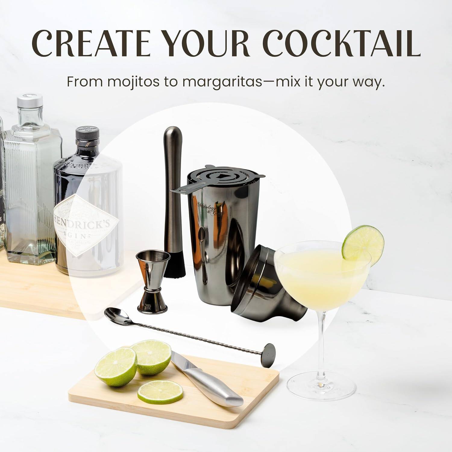 CREATE YOUR COCKTAIL  
From mojitos to margaritas—mix it your way.