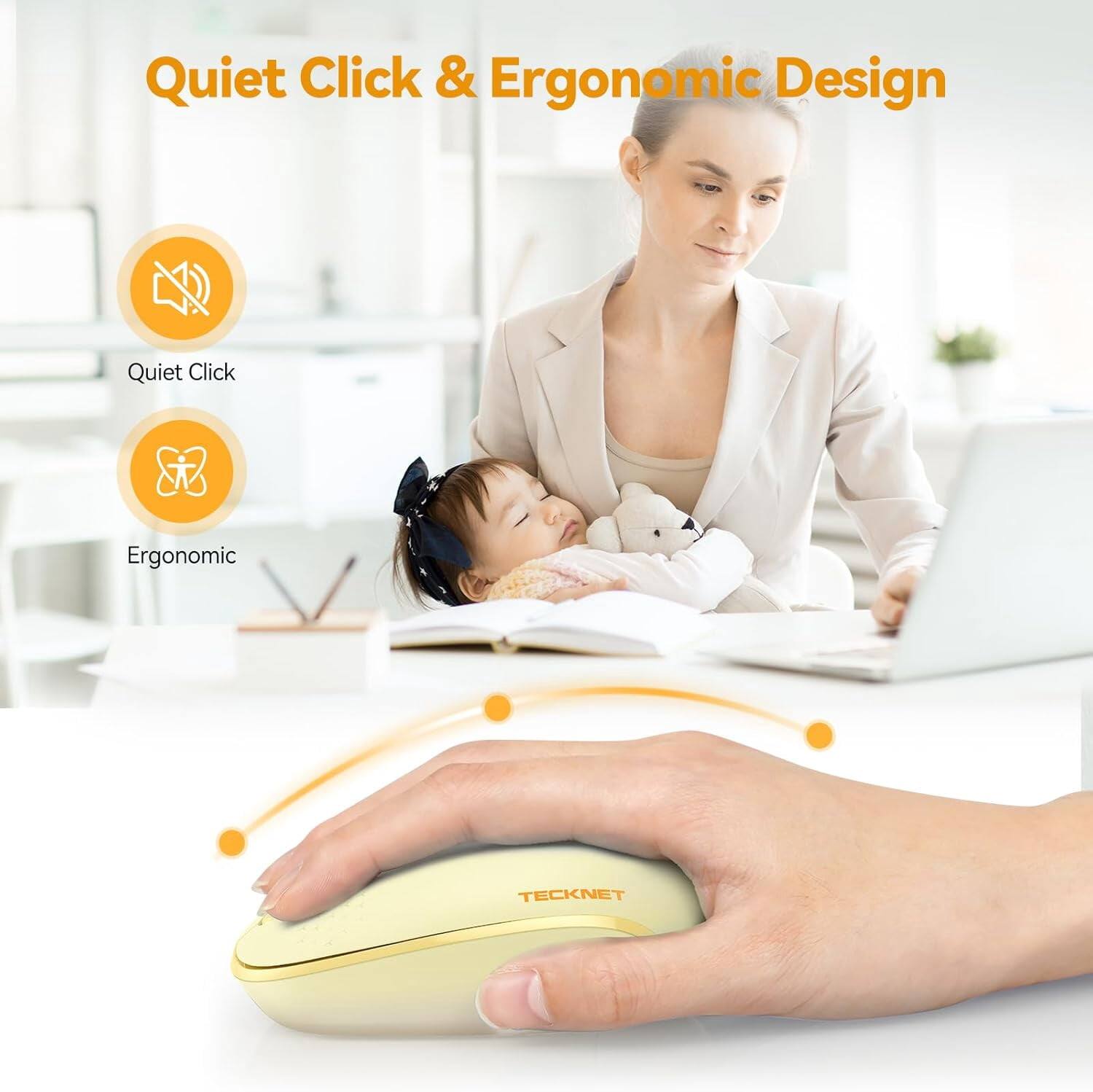 Quiet Click & Ergonomic Design

Quiet Click
Ergonomic

TECKNET